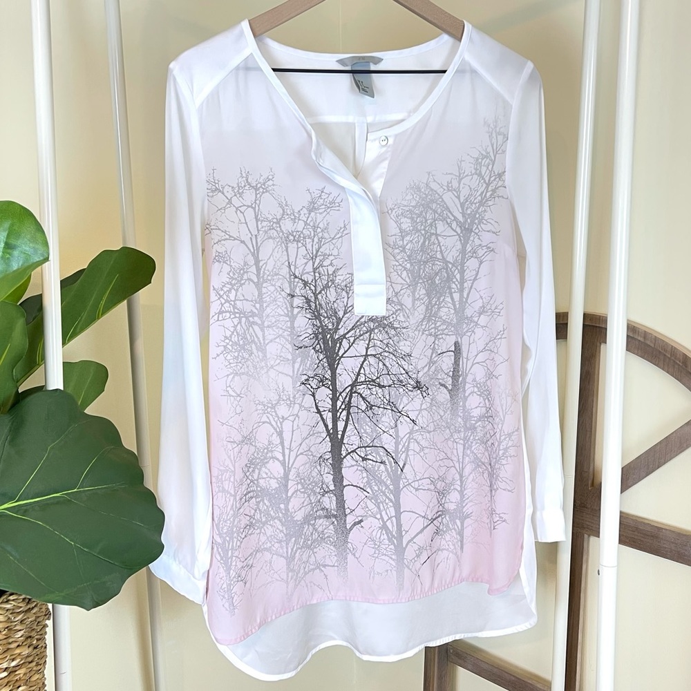 H&M tree branch blouse
